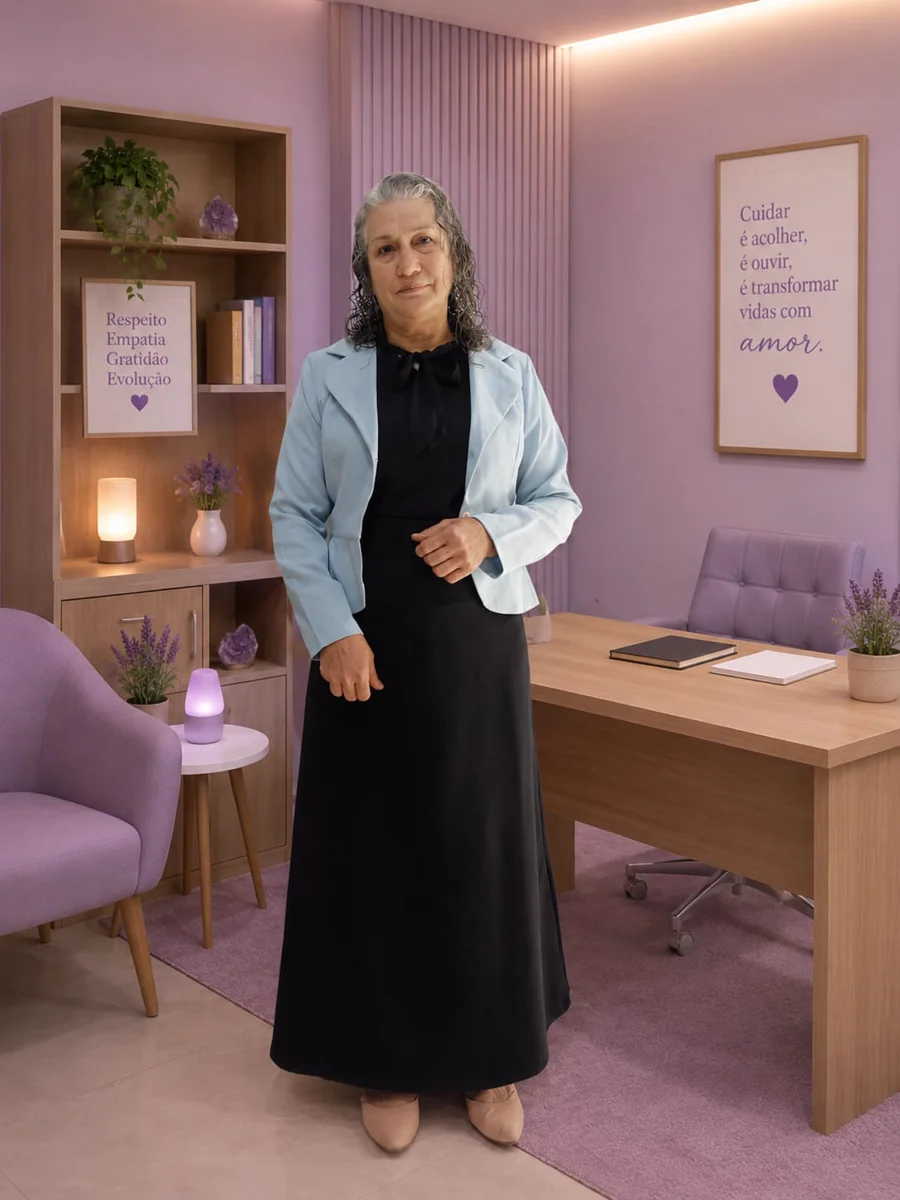 Maria Zilda em seu ambiente profissional